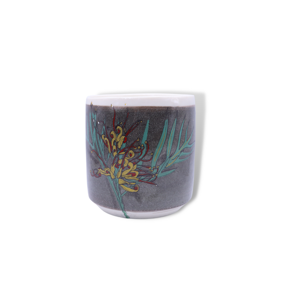Blue House Porcelain Black Latte Cup #1
