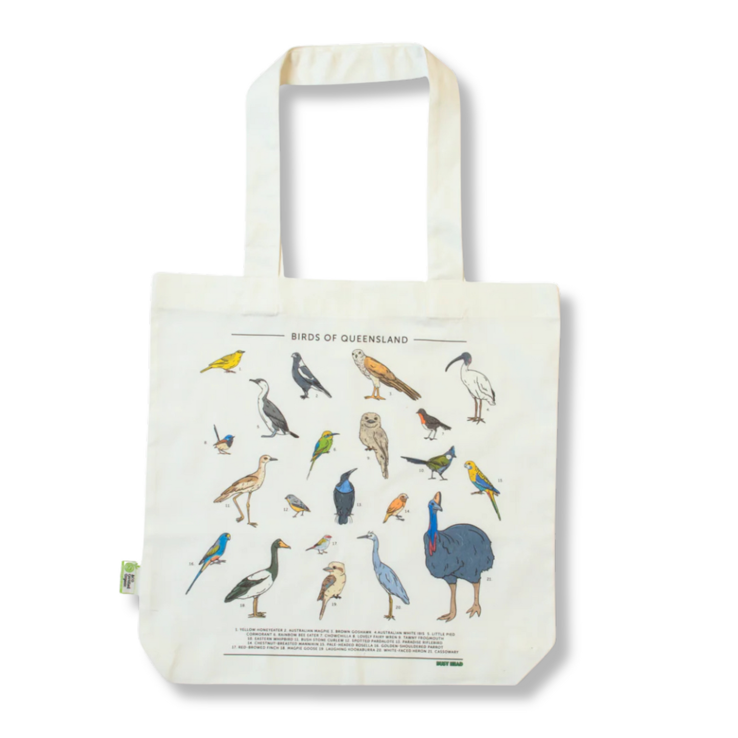 Busy Head Tote Bag | Birds of Queensland