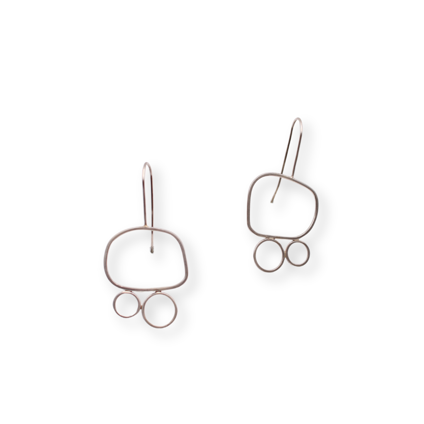 Chloë Waddell Sterling Silver Frame Earrings Small | #3
