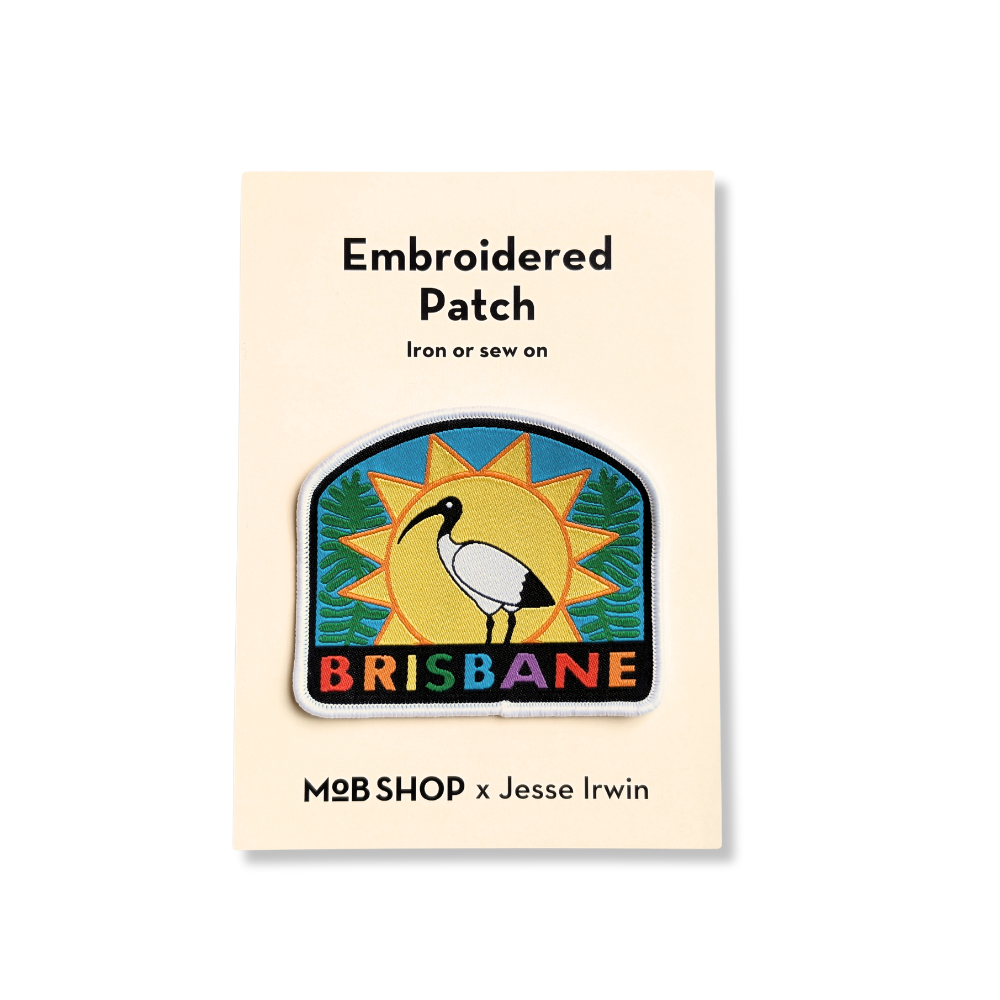 MoB x Jesse Irwin Embroidered Patch - Brisbane Ibis