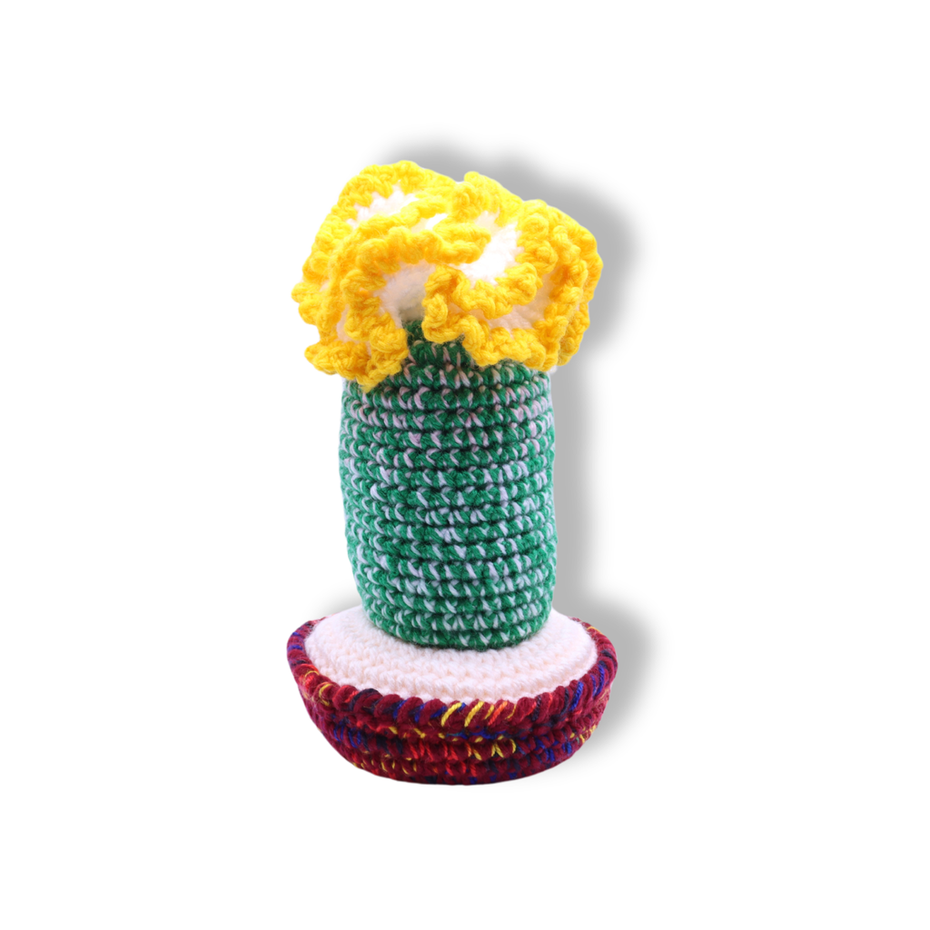 Millie Radovic Knitted + Crocheted Cactus Flower #7