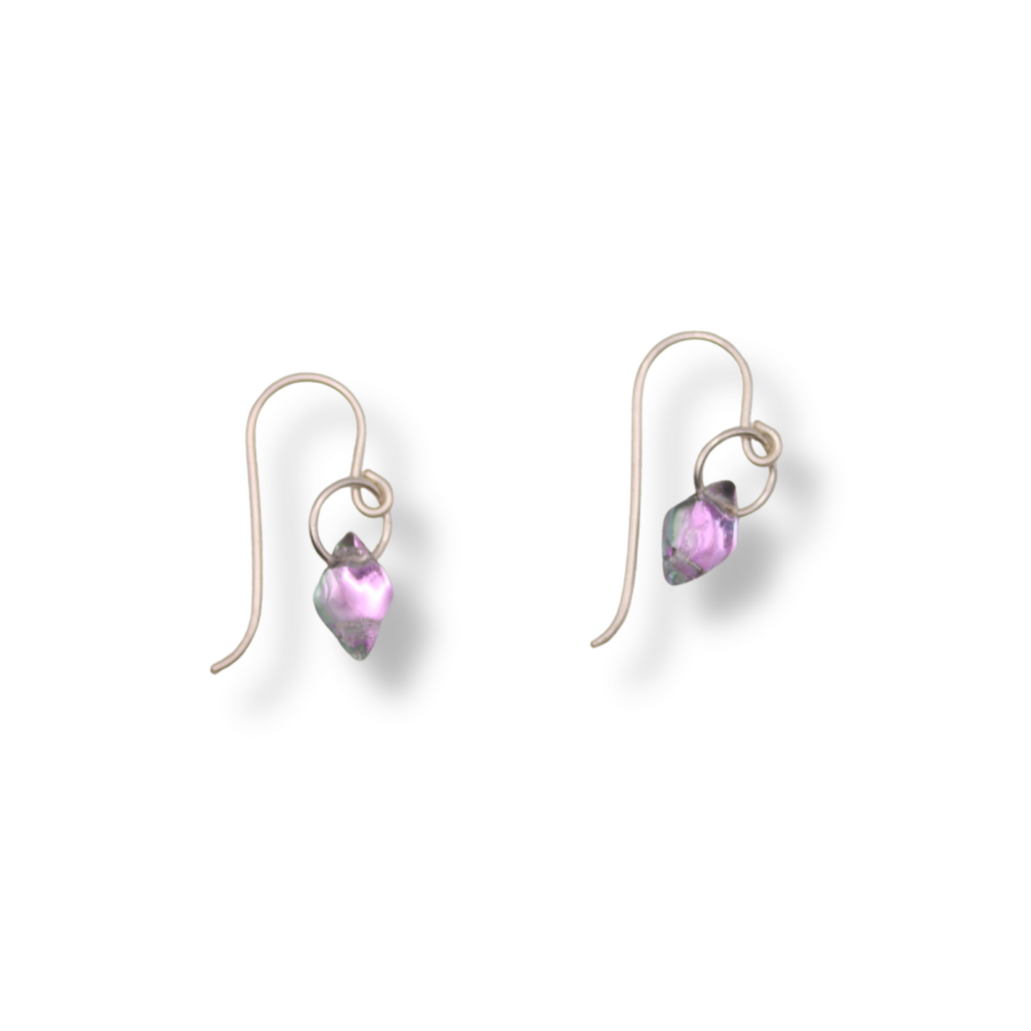 Paula Dunlop Lone Bead Earrings | Mirrored Pink Mist