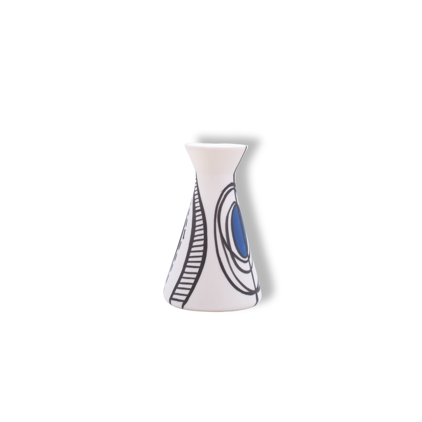 Ronelle Clarke Aegean Blue Mini Flask Vase #2