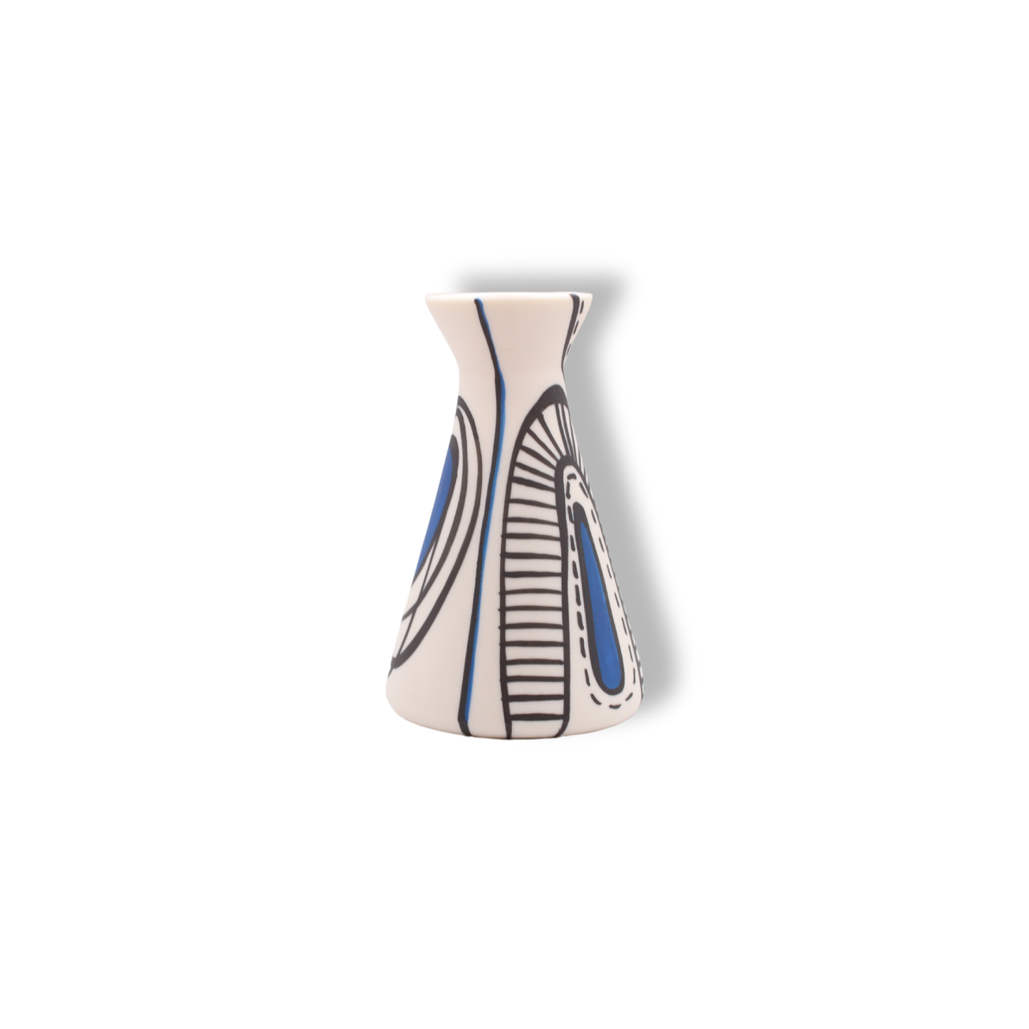 Ronelle Clarke Aegean Blue Mini Flask Vase
