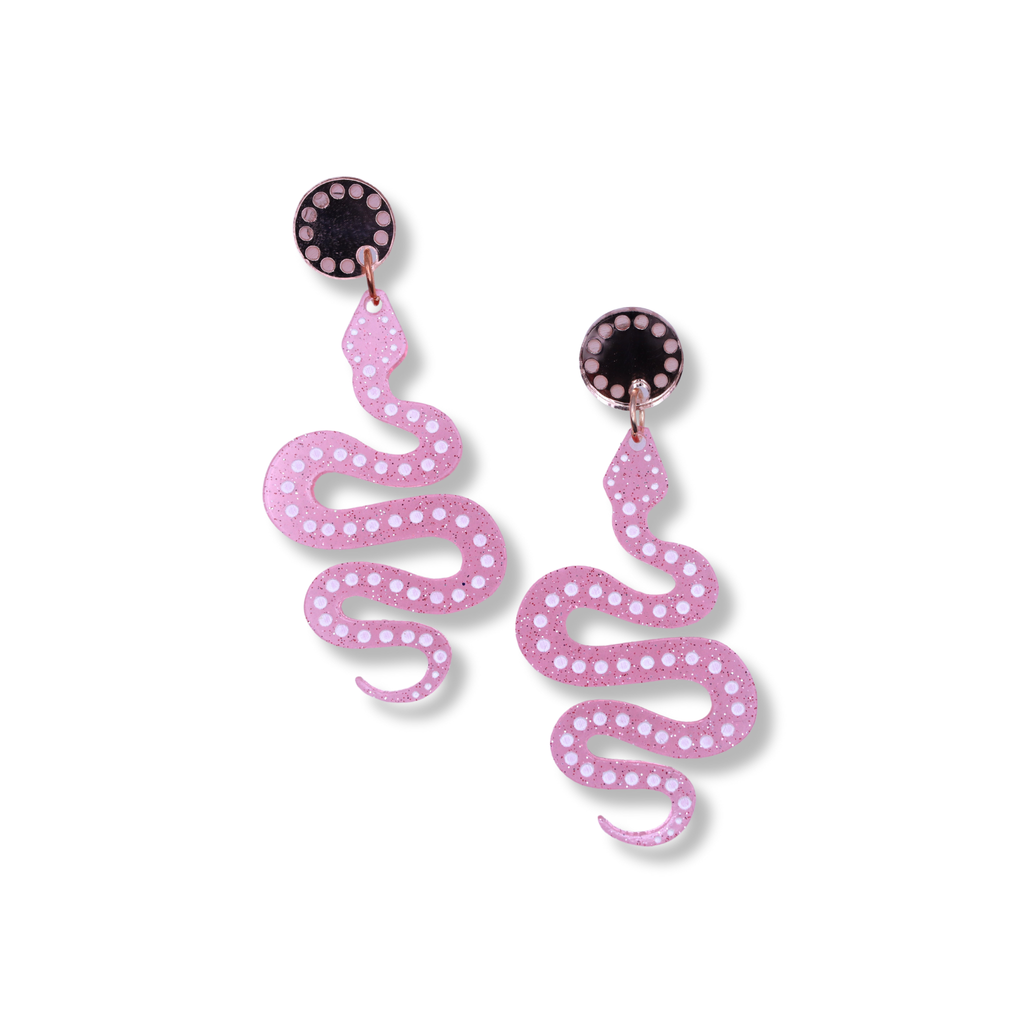 Wulkuraka Designs Earrings | Our Protector - Pink