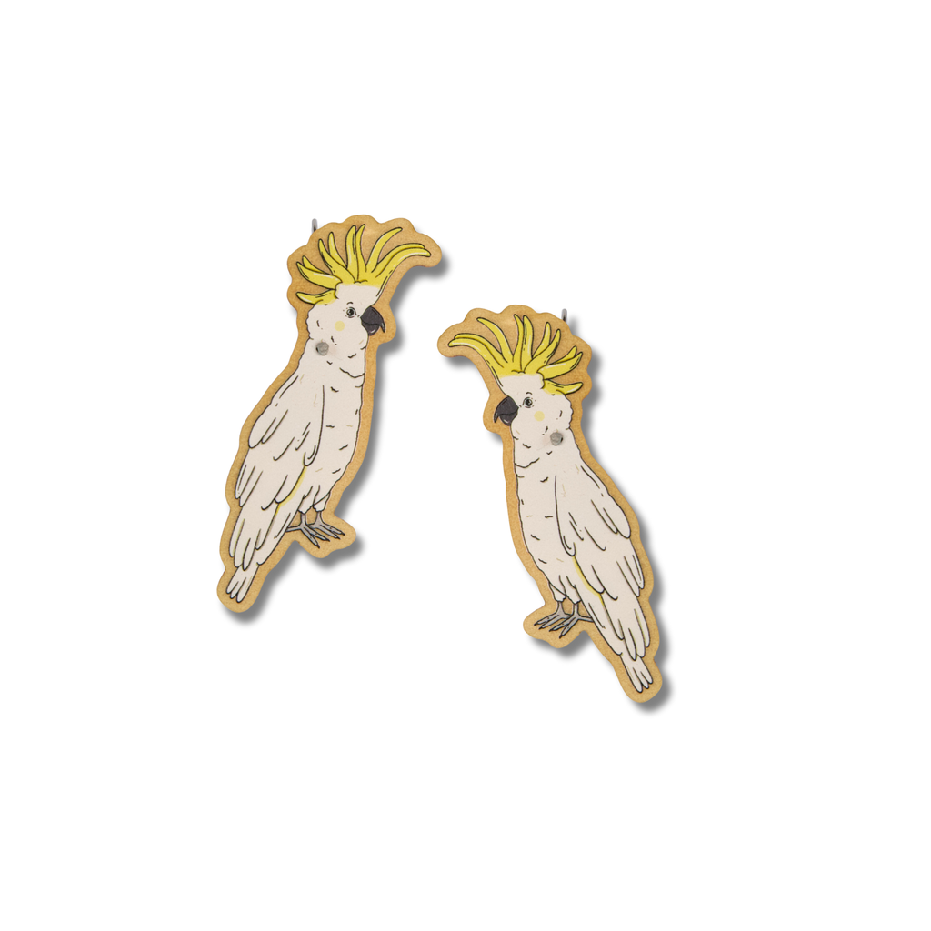 Busy Head Earrings | Cockatoo Dangles