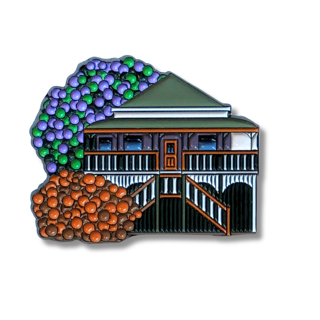 Debra Hood Enamel Pin Dusty Mauve House MoB Shop