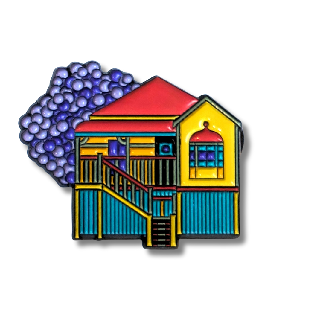 Debra Hood Enamel Pin Red Hill House MoB Shop