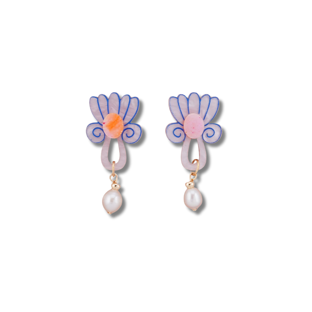 Flowature Lottie Earrings Pinky MoB Shop