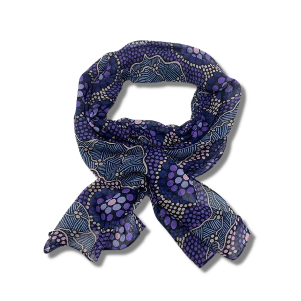 Mainie Modal Scarf | Purple Connections