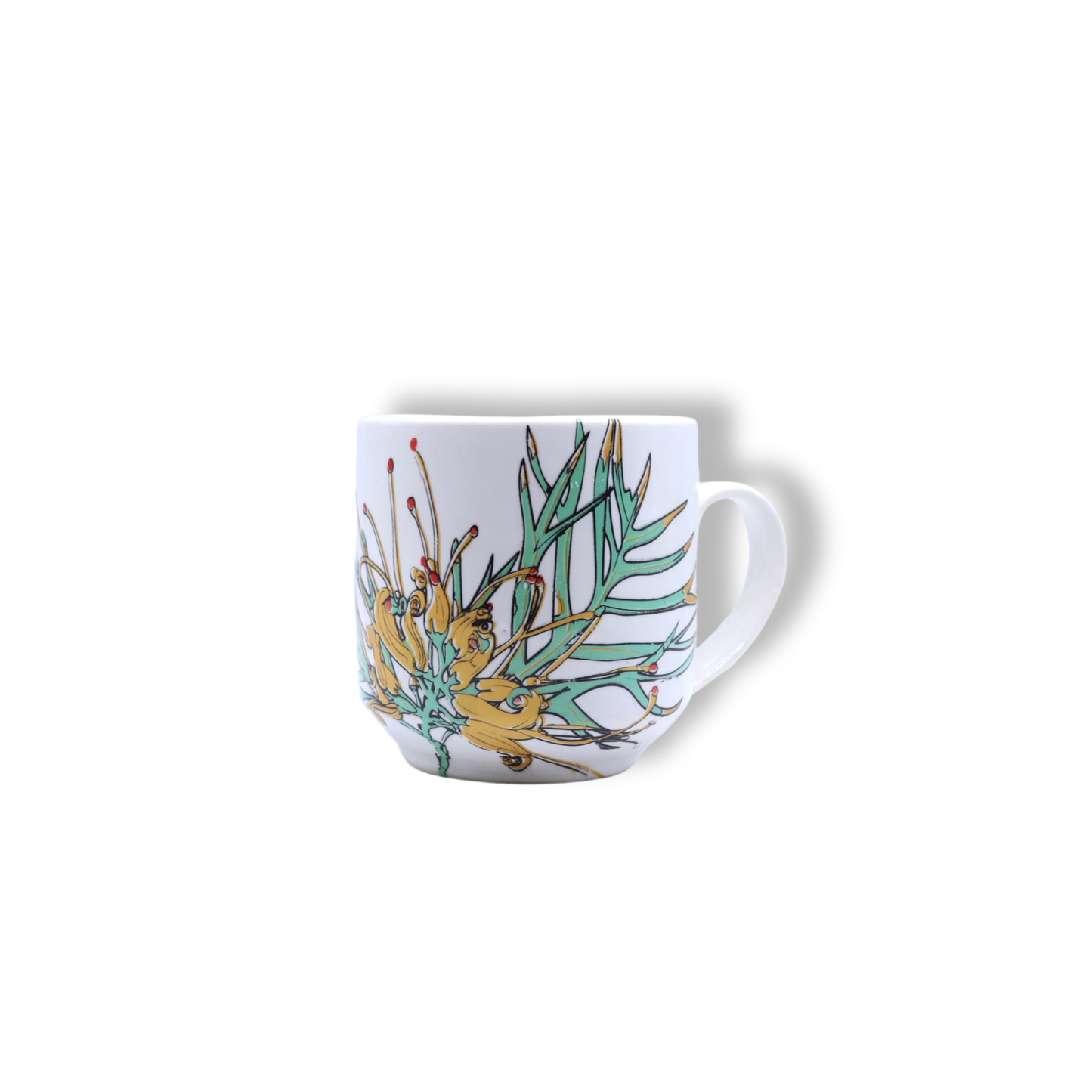 Blue House Porcelain White Mug | Grevillea #3