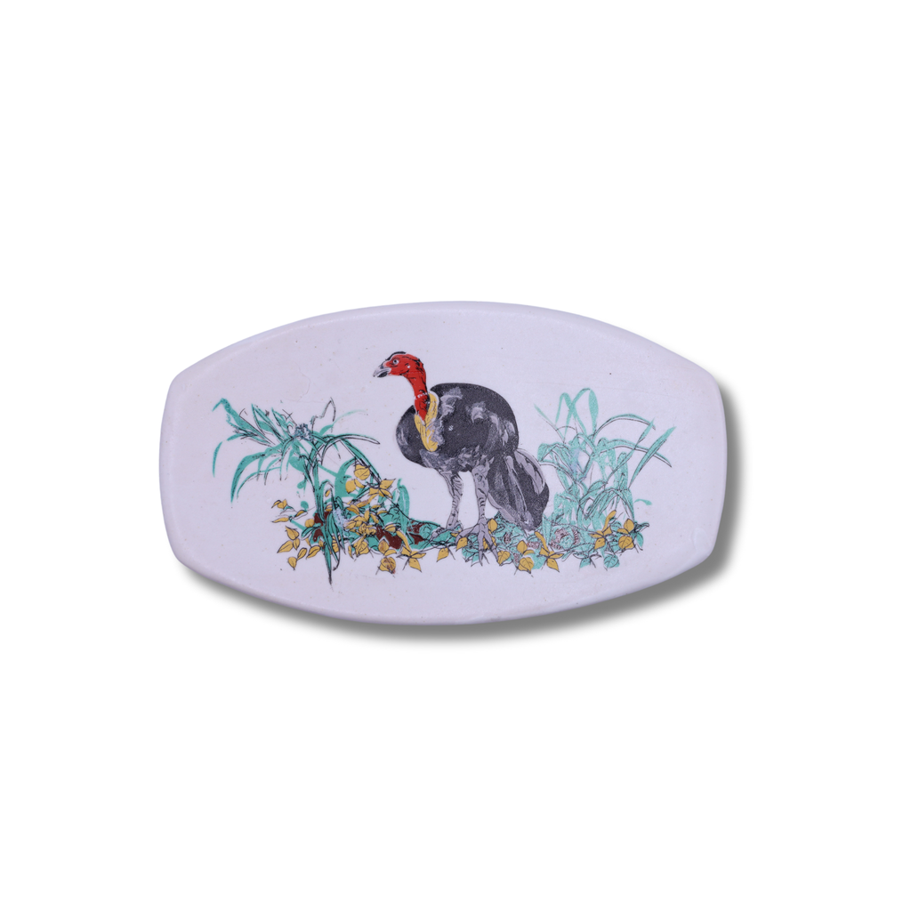 Blue House Porcelain Small Platter | Brush Turkey