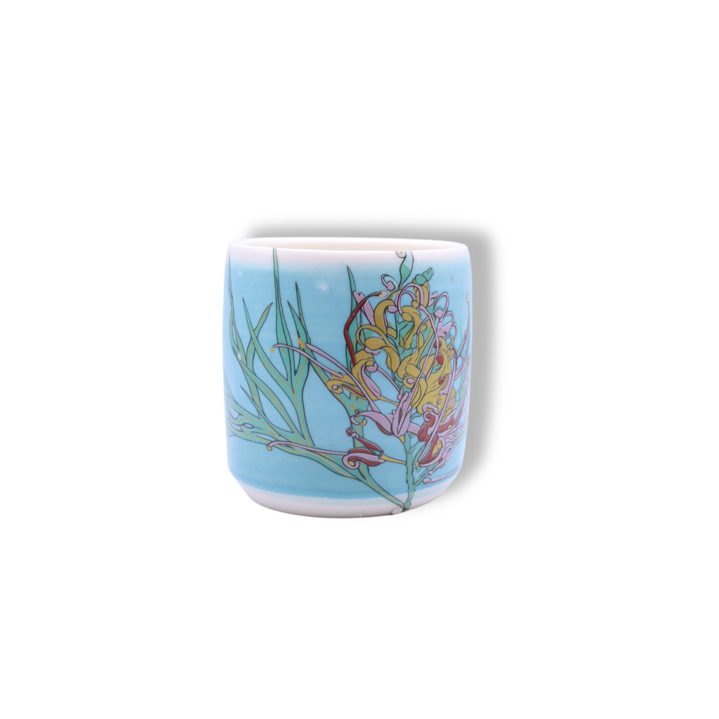 Blue House Porcelain Latte Cup | Blue #3