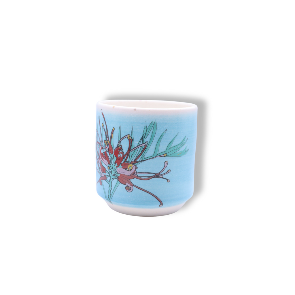 Blue House Porcelain Latte Cup | Blue #6