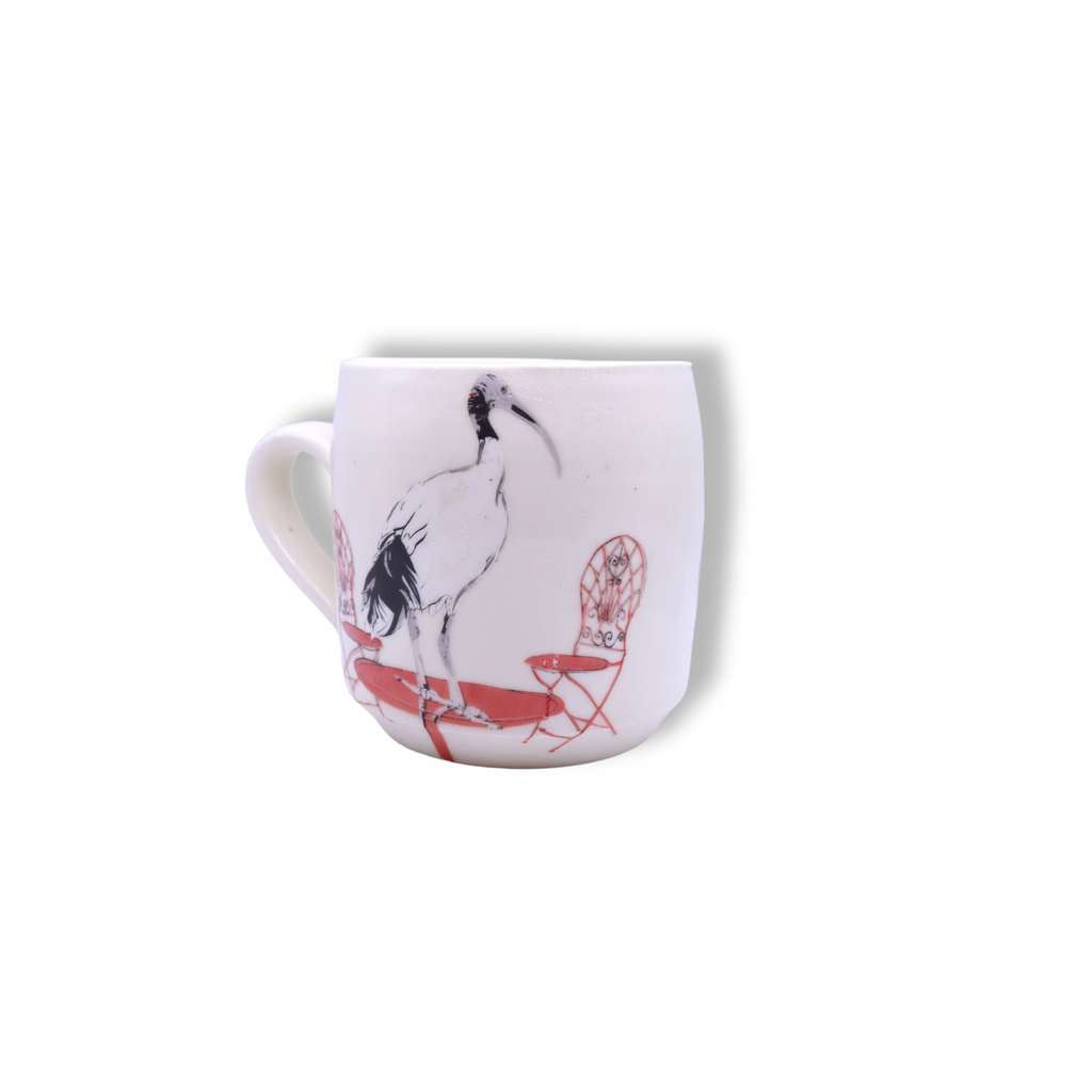 Blue House Porcelain Mug | White Ibis
