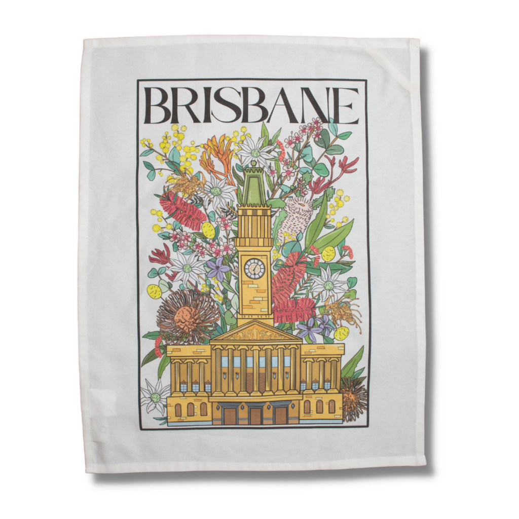 Busy Head Tea Towel | White City Hall