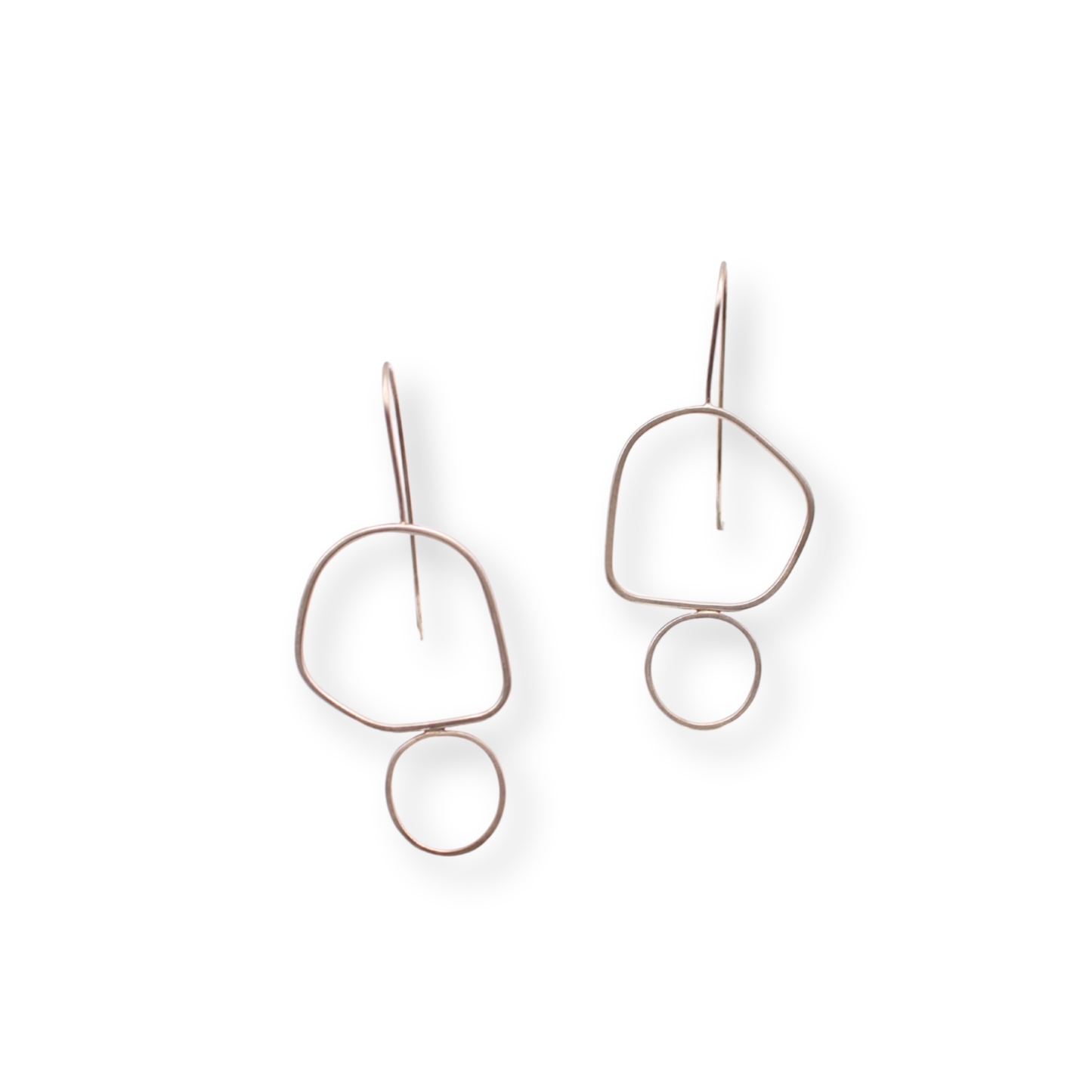 Chloë Waddell Sterling Silver Frame Earrings Large | #3