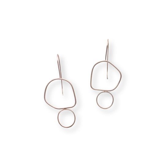Chloë Waddell Sterling Silver Frame Earrings Large | #3