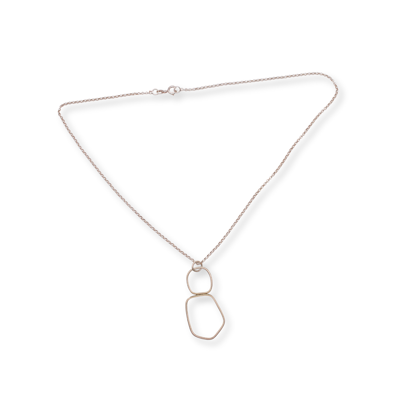 Chloë Waddell Sterling Silver Frame Necklace Large | #2