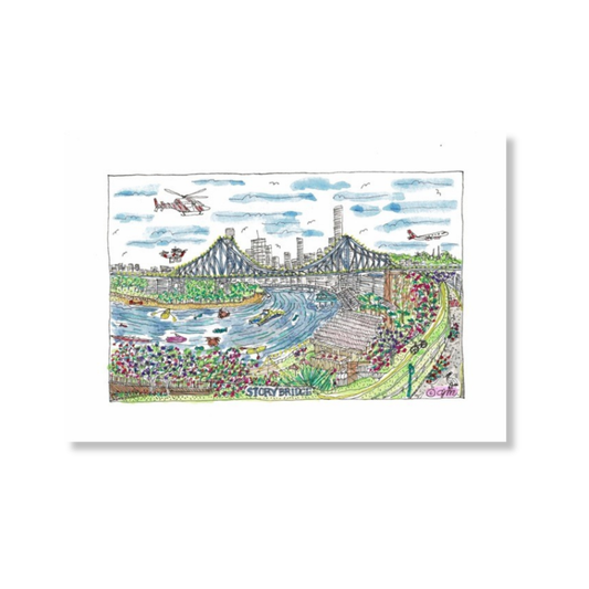 Christine Moody Postcard | Story Bridge Brisbane