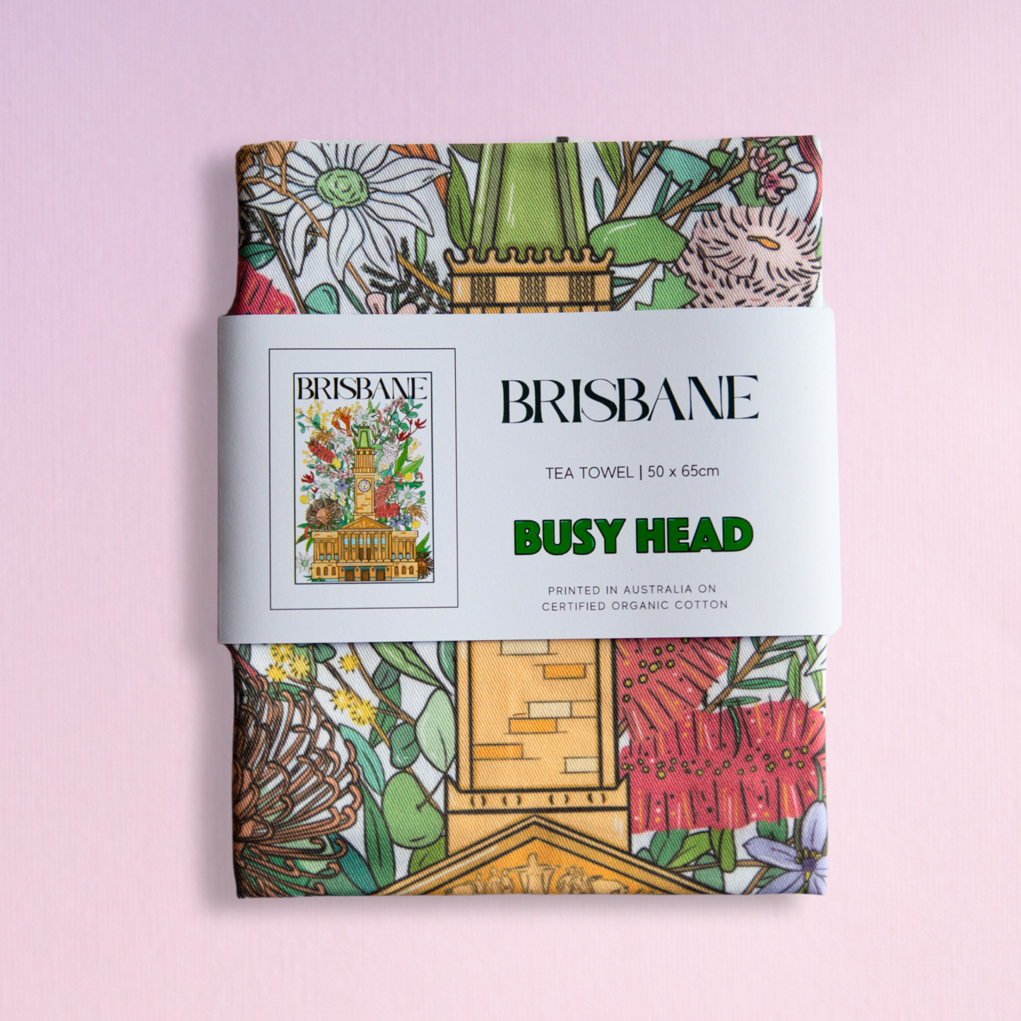 Busy Head Tea Towel | White City Hall