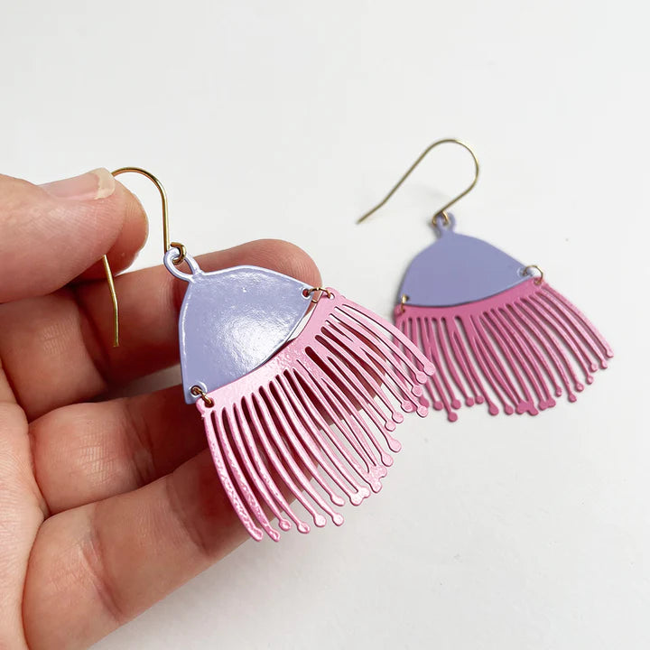 Denz Gum Blossom Earrings | Candy Pink + Lilac