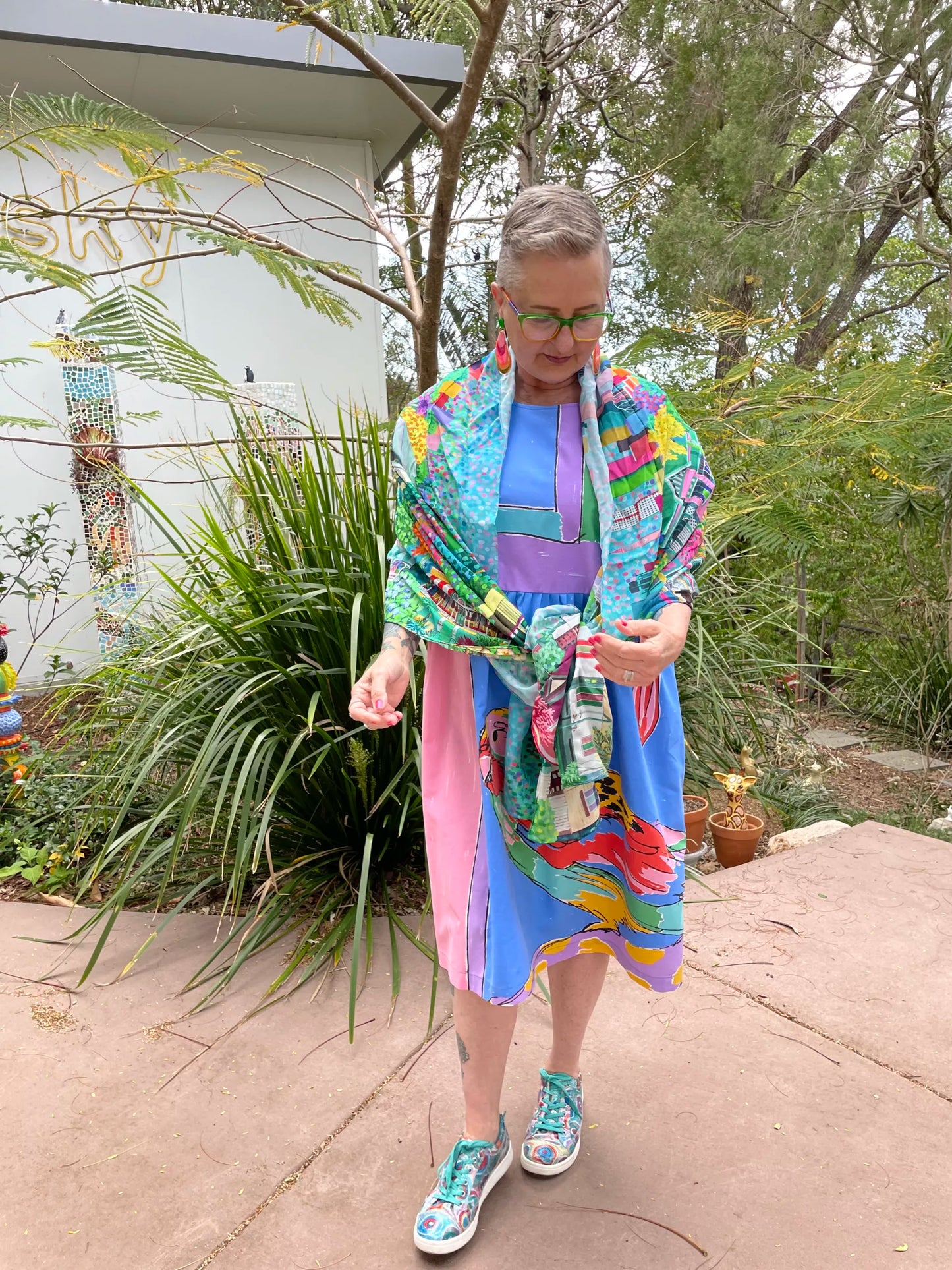 Debra Hood Silk Scarf | NEW Violet Blush
