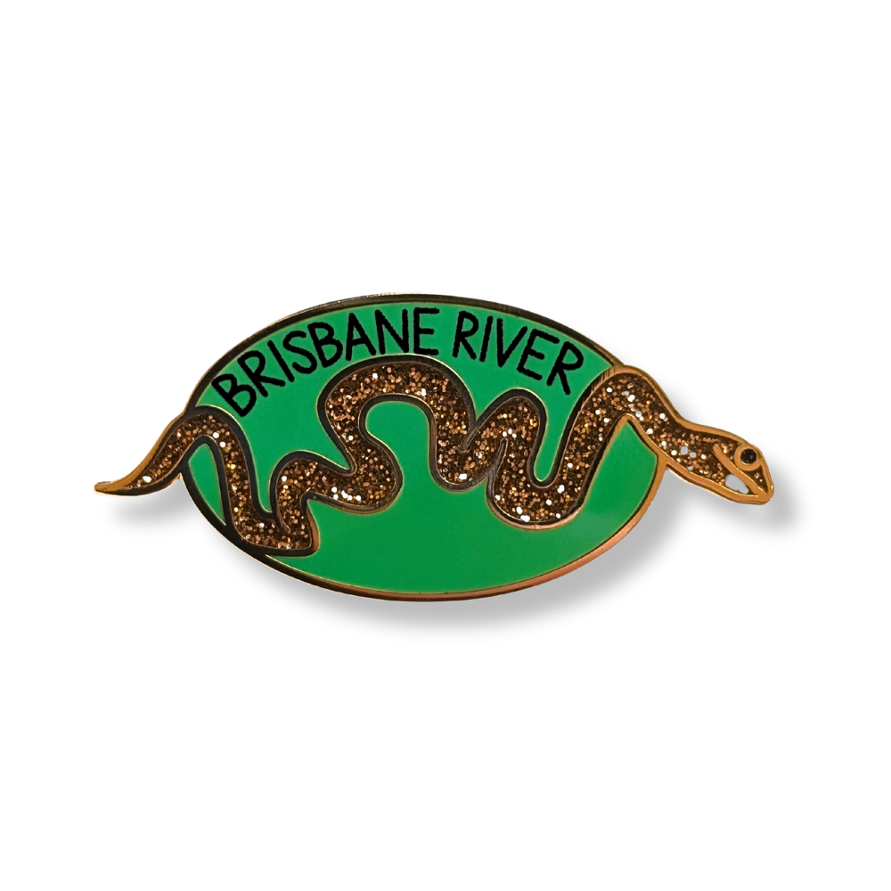 Jesse Irwin Enamel Pin | Brisbane River