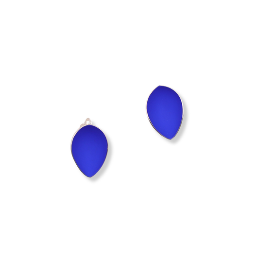 Mari Hirata Earrings | Deepest Blues Shield Studs