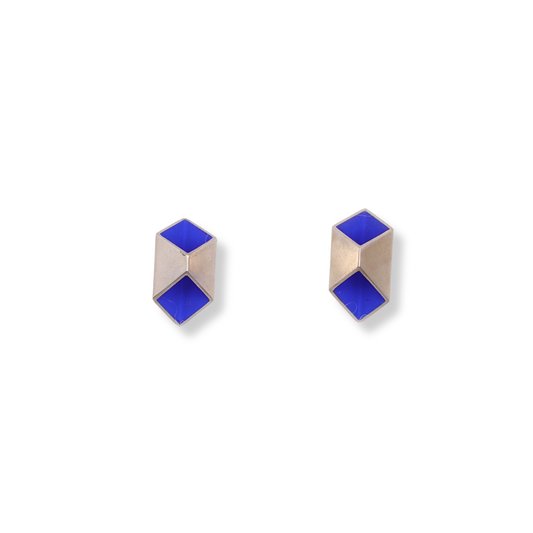 Mari Hirata Earrings | Deepest Blues Kite Studs