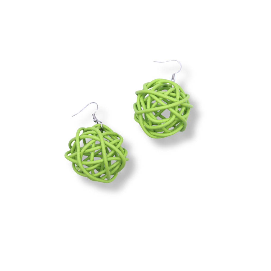 Mika's Design Space Earrings | Lime