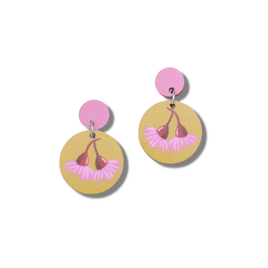 Pixie Nut Round Gum Earrings