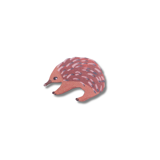 Pixie Nut Wood Pin | Echidna