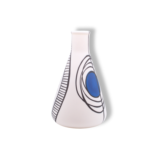 Ronelle Clarke Aegean Blue Flask Vase