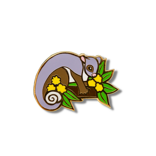 Jesse Irwin Enamel Pin | Ringtail Possum & Wattle