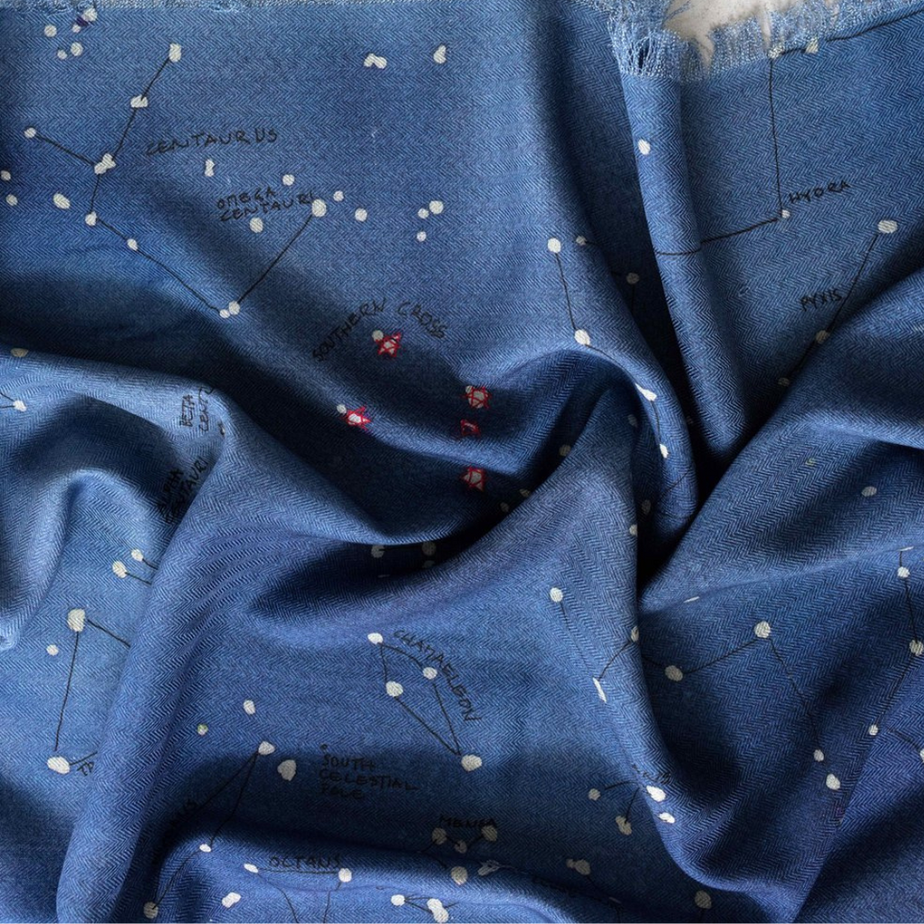 Catherine Baudet Silk & Wool Shawl | Southern Cross