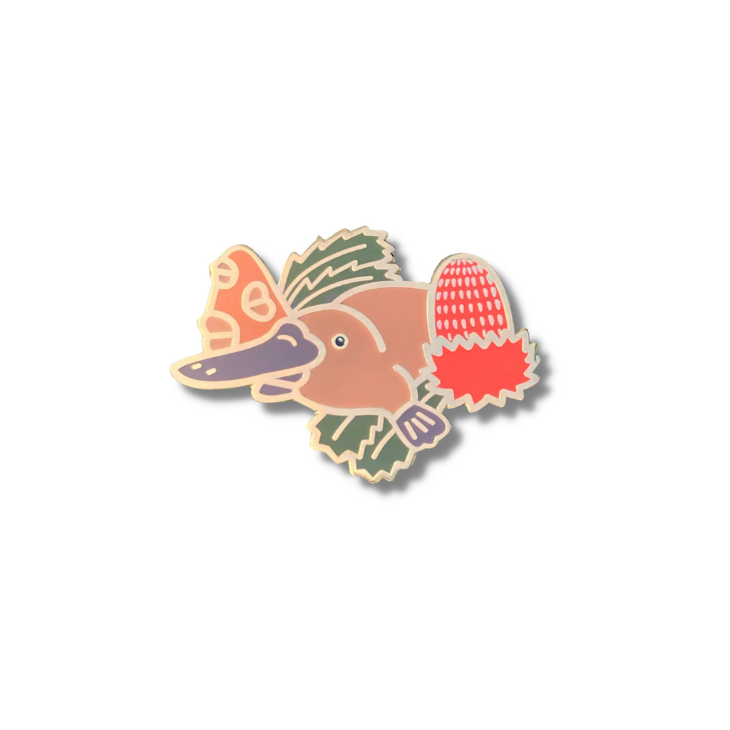 Jesse Irwin Enamel Pin | Platypus & Banksia