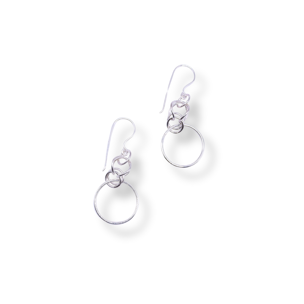 Vivien Bedwell Fancy Curb Link Earrings | Large Round