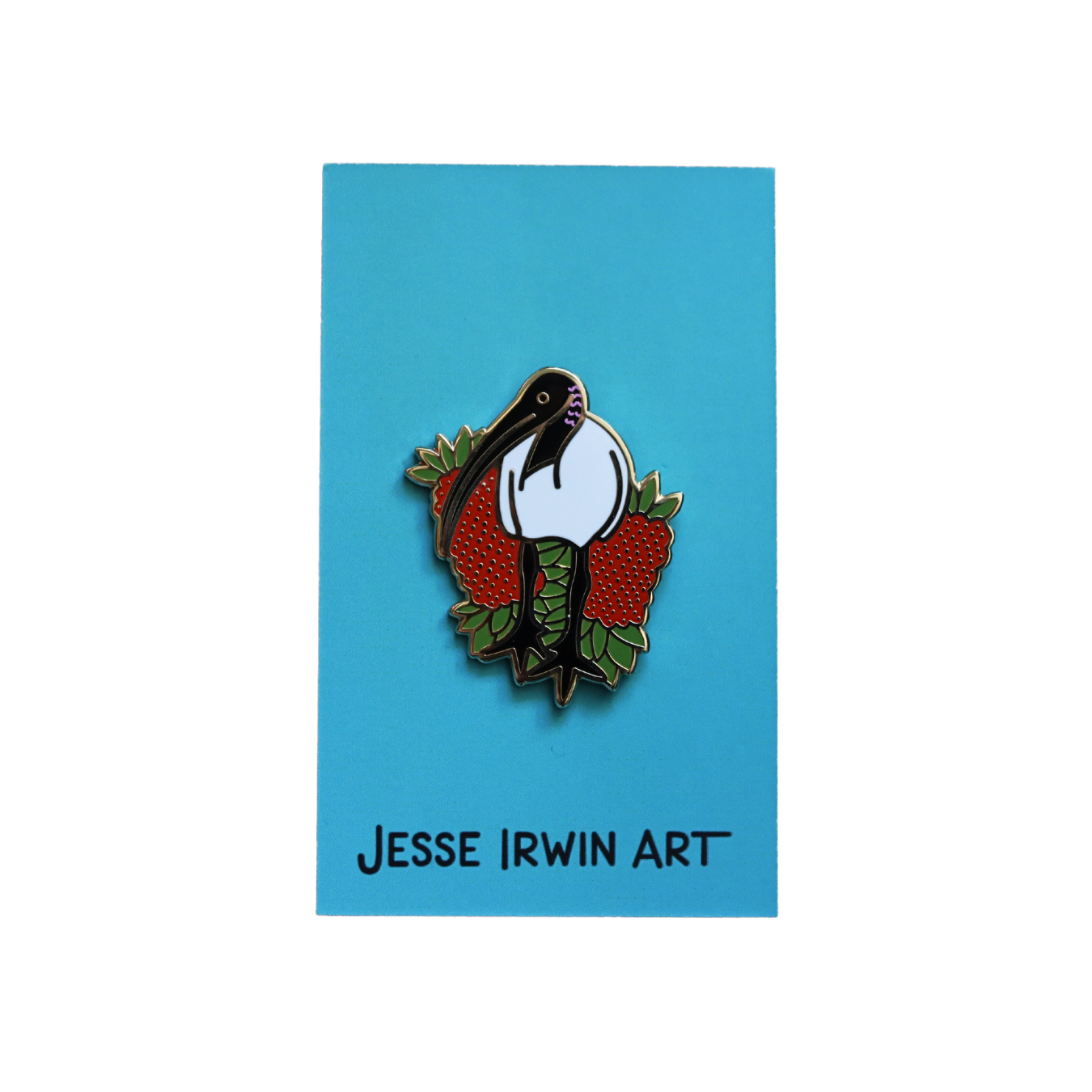Jesse Irwin Enamel Pin | Ibis & Bottlebrush