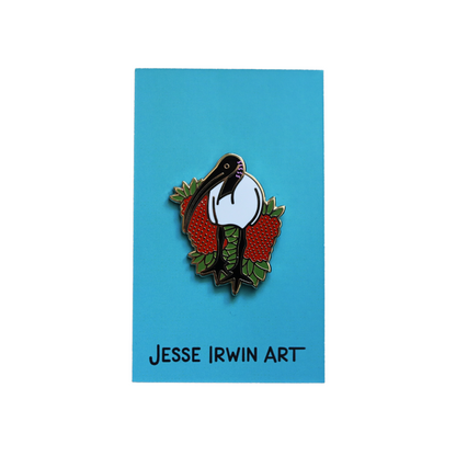 Jesse Irwin Enamel Pin | Ibis & Bottlebrush