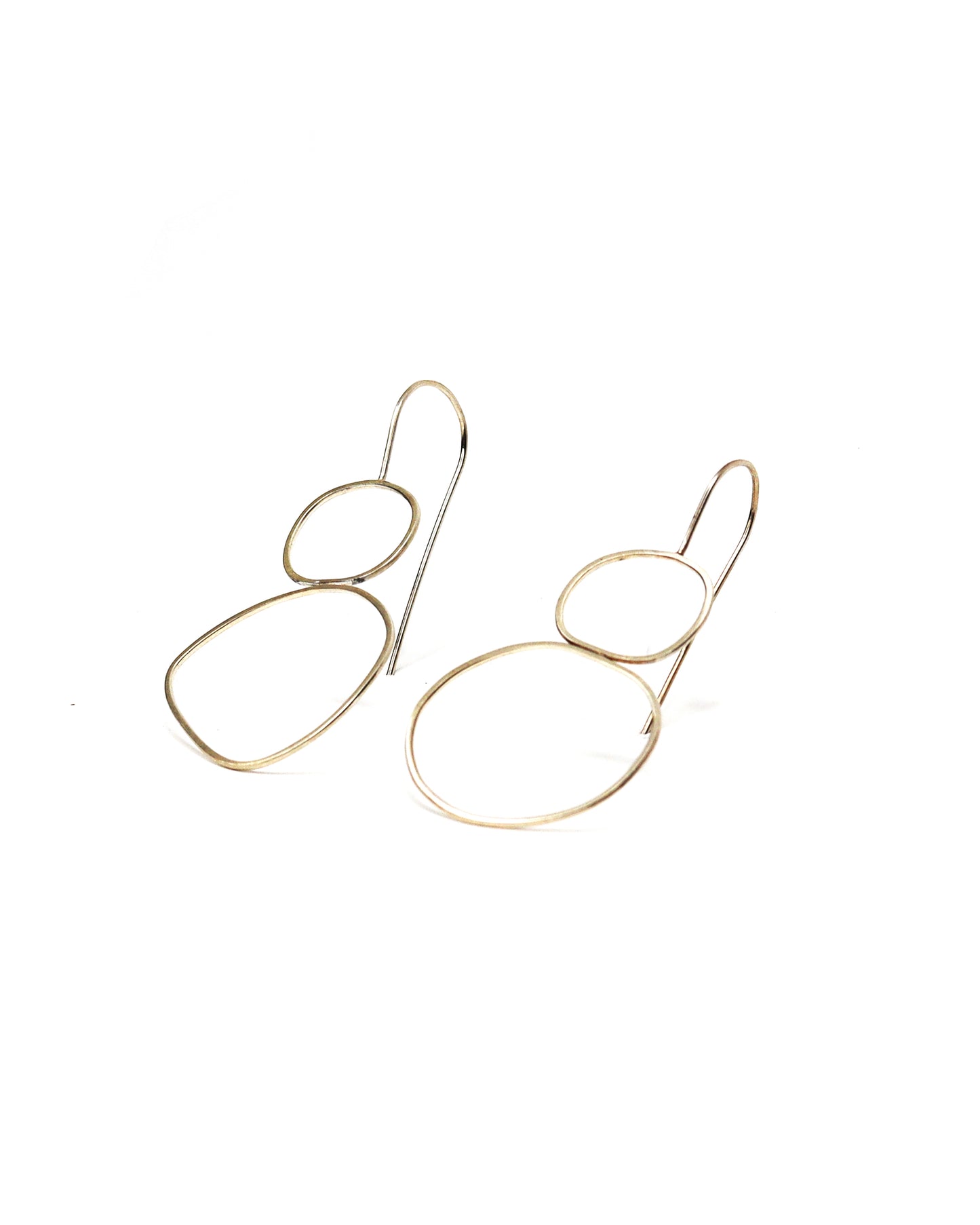 Chloë Waddell Sterling Silver Frame Earrings Large | #15