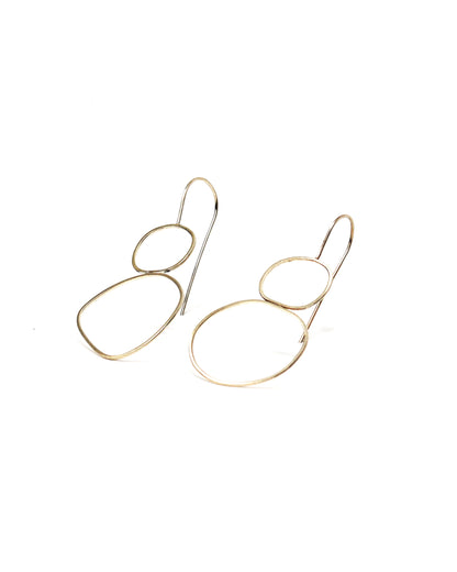 Chloë Waddell Sterling Silver Frame Earrings Large | #15