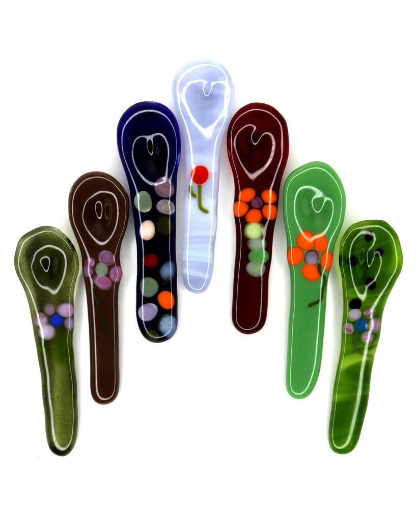 Lawn Bowls Handcrafted Glass Spoon #8