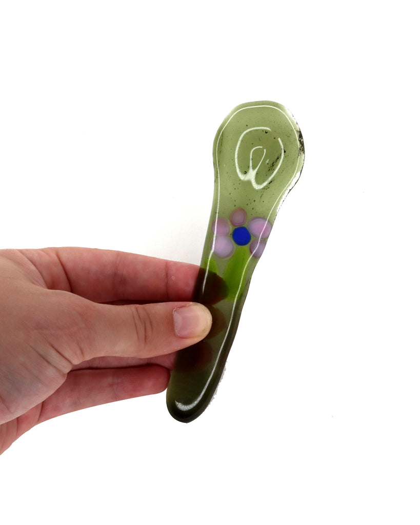 Lawn Bowls Handcrafted Glass Spoon #8