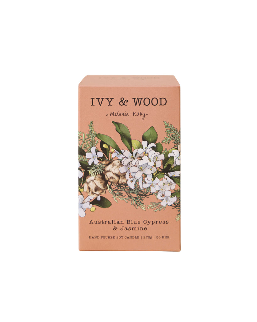 Ivy & Wood Australian Blue Cypress and Jasmine Candle