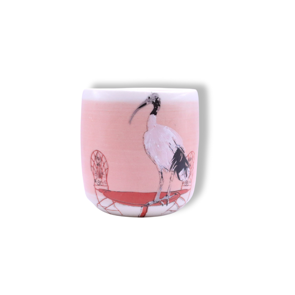 Blue House Porcelain Latte Cup | Pink Ibis