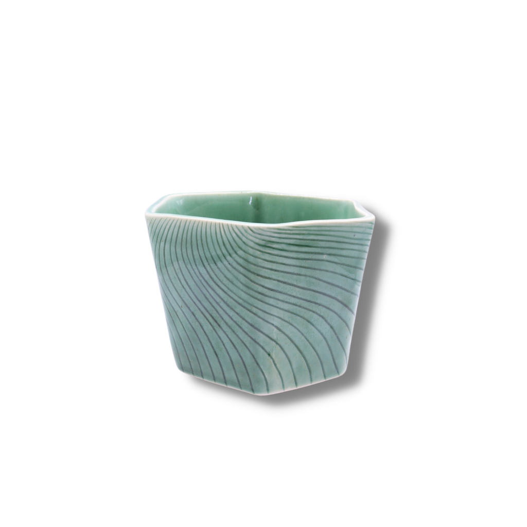 Christopher Hagen Hexabowl | Inscribed Green