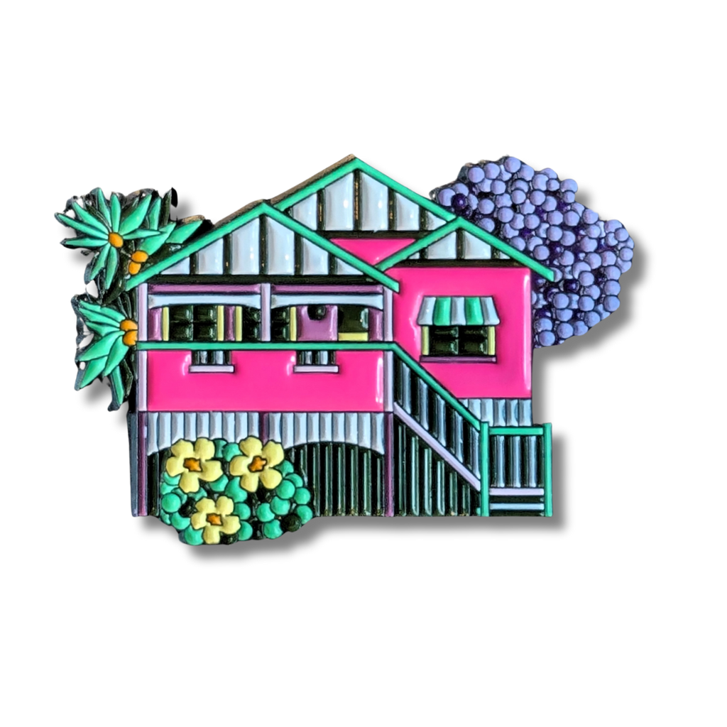 Debra Hood Enamel Pin | Hot Pink House