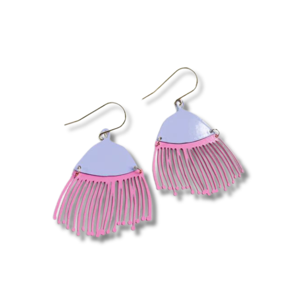 Denz Gum Blossom Earrings | Candy Pink + Lilac