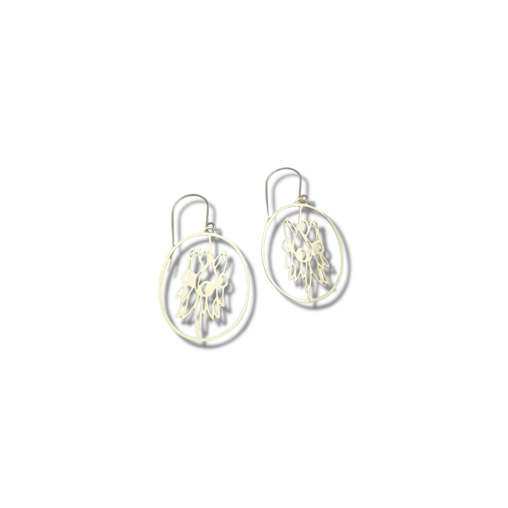 Denz MINI Sturt Pea Earrings | Gold